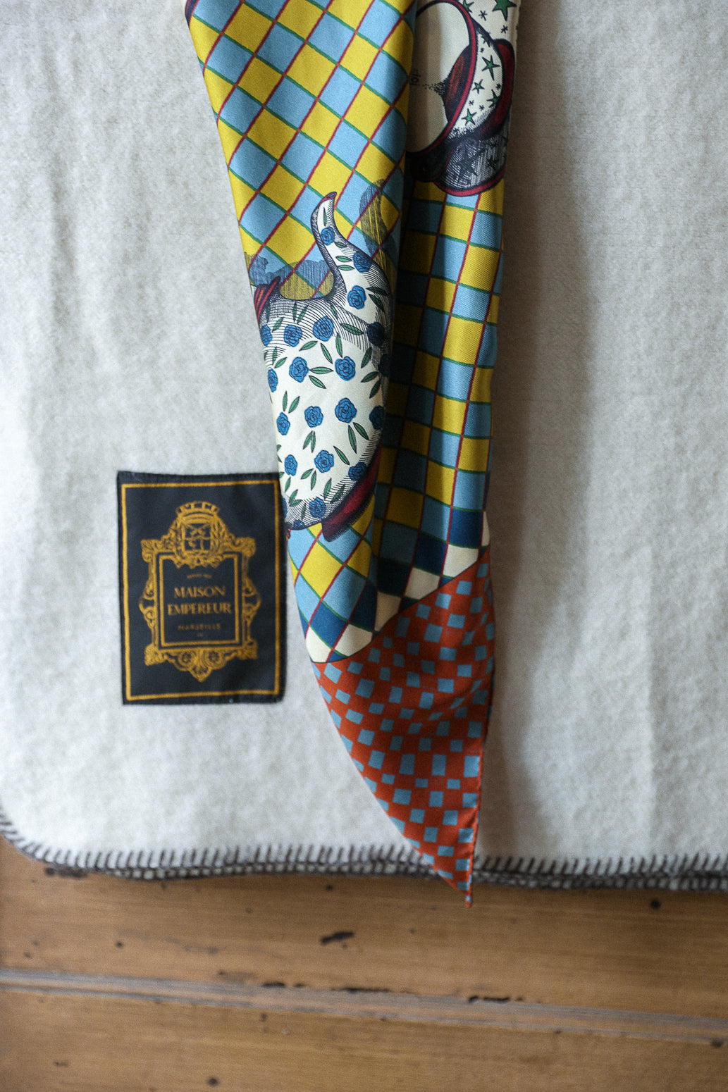Gypsy Tales Neutral 90cm Silk Scarf