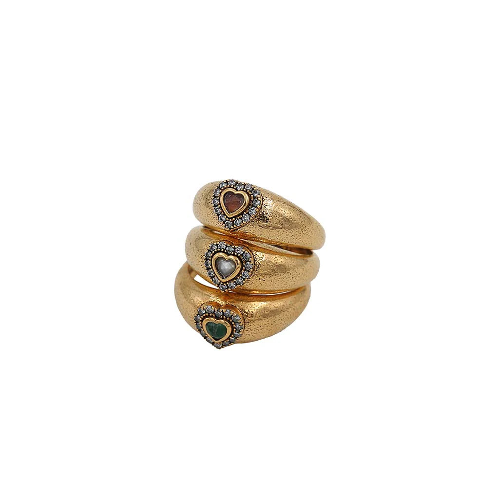 Dolie Cœur Strass Heart Ring