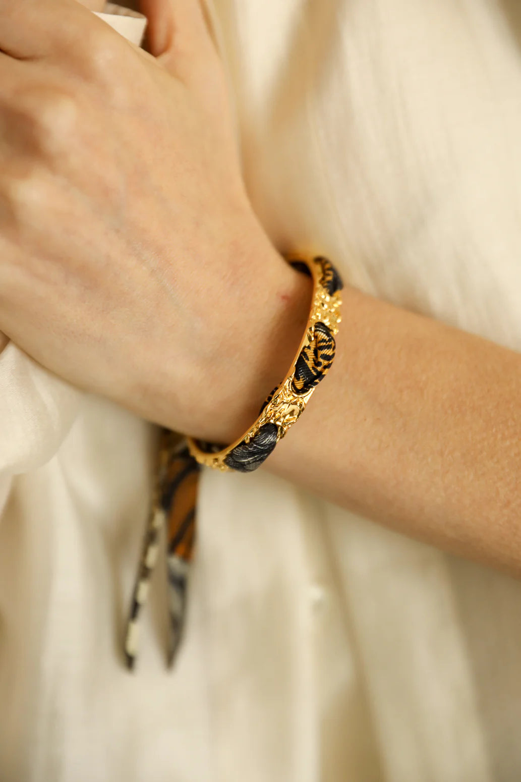 Colorful Pirate 1cm Ribbon Bracelet