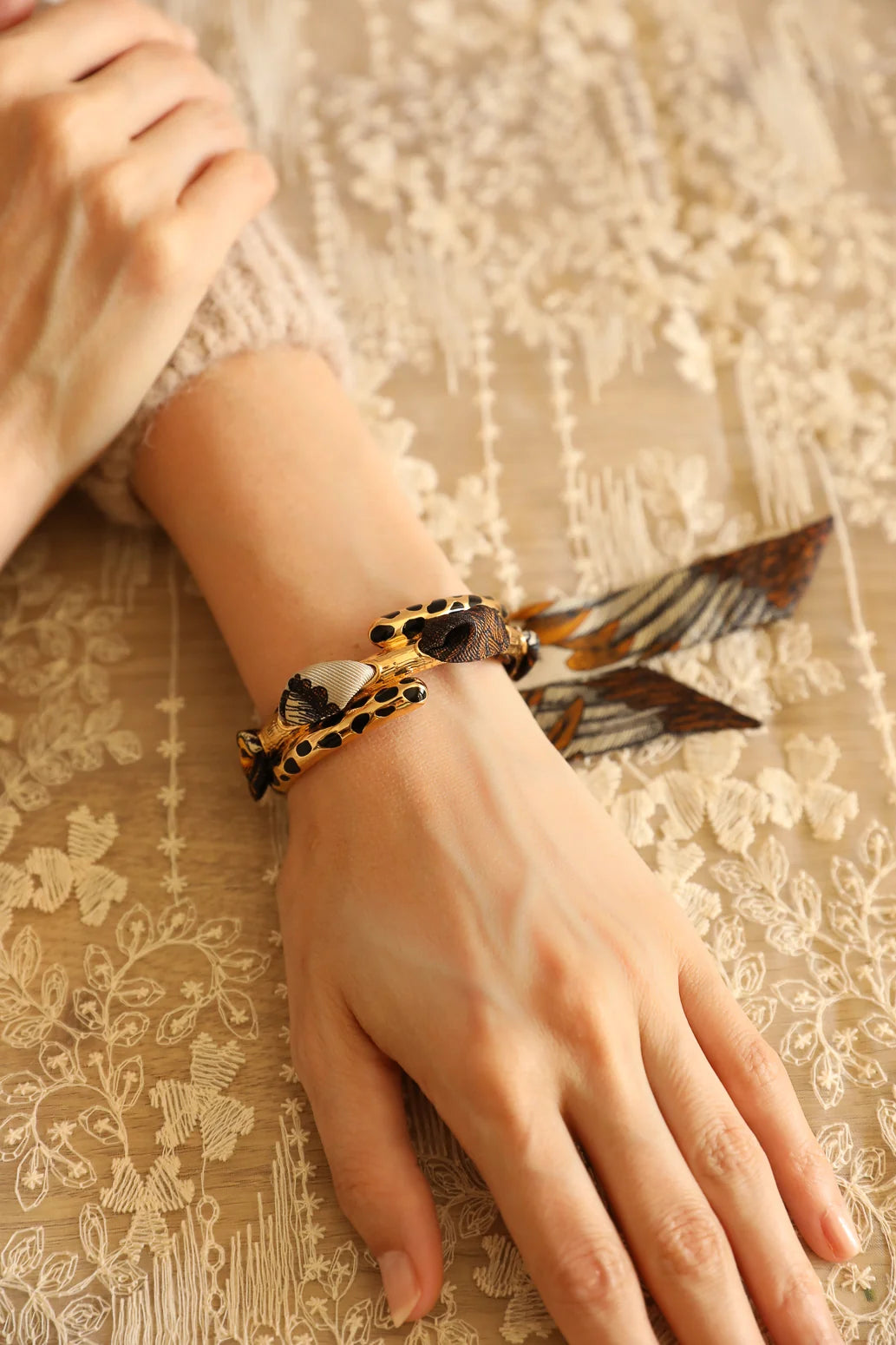 Aigle Nacre 蒼穹之翼 2cm真絲絲帶