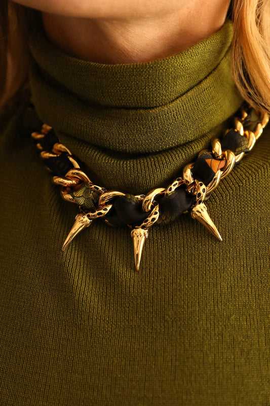 Collier Léopard 金色獵豹項鍊
