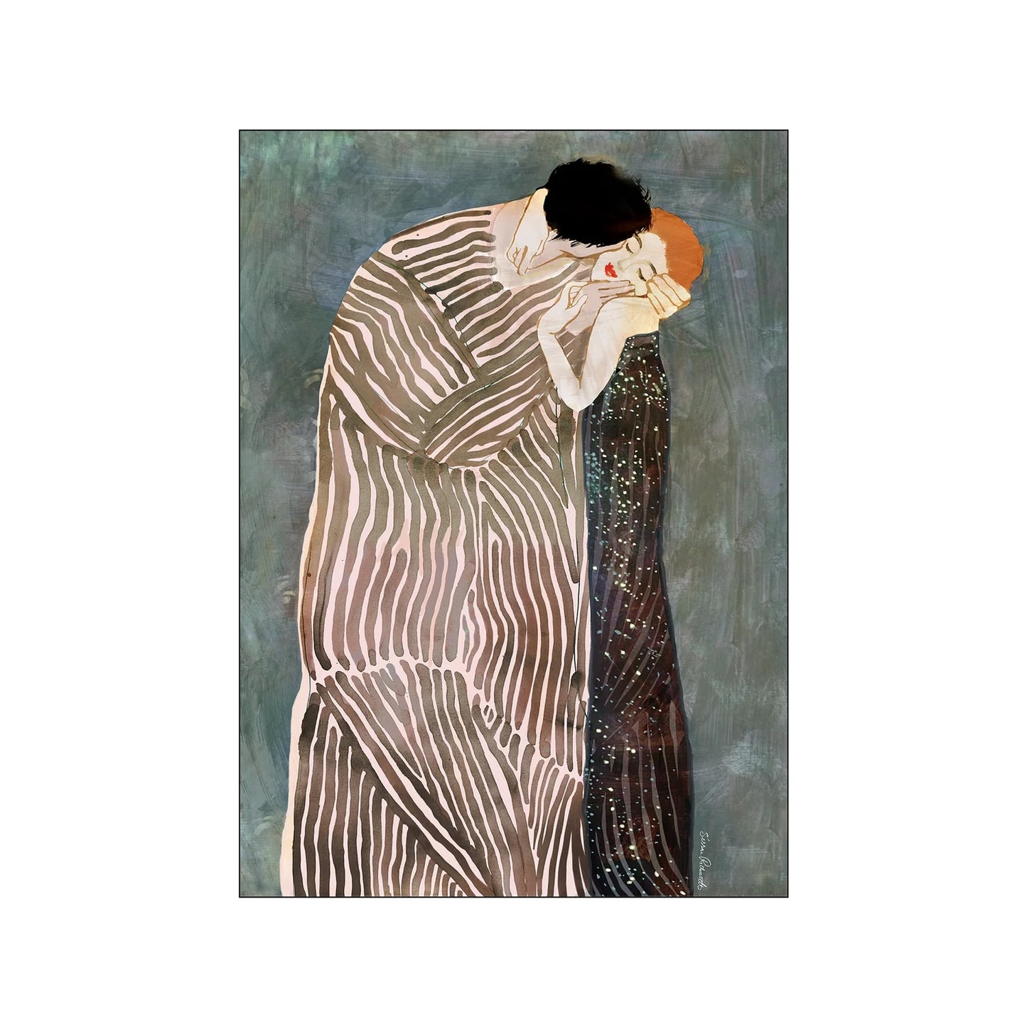 The Kiss - 30 x 40 cm