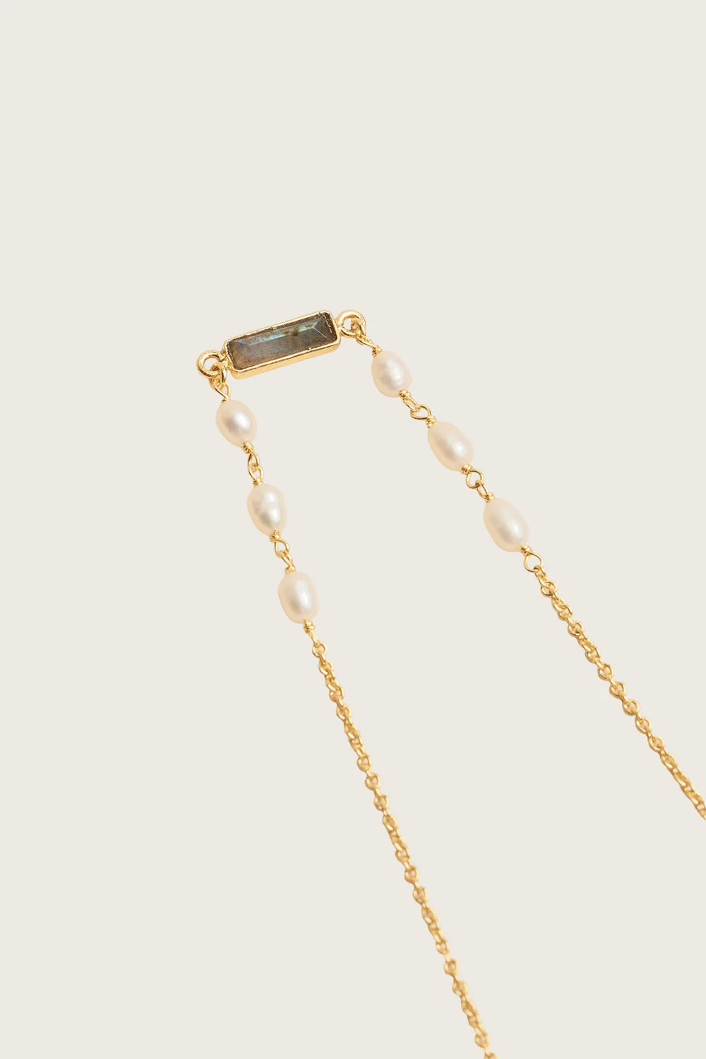 Taima Labradorite Pearl Necklace