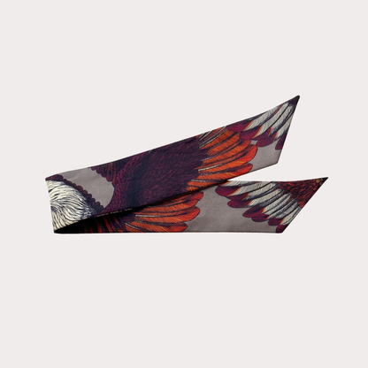 Aigle Gris Foncé 獵空之翼 4cm真絲絲帶