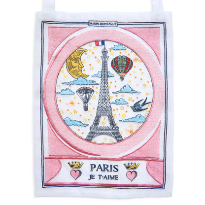 Paris Je T’aime 刺繡紗質提袋
