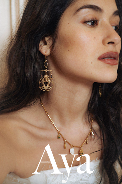 Aya Mobile Medal Earrings