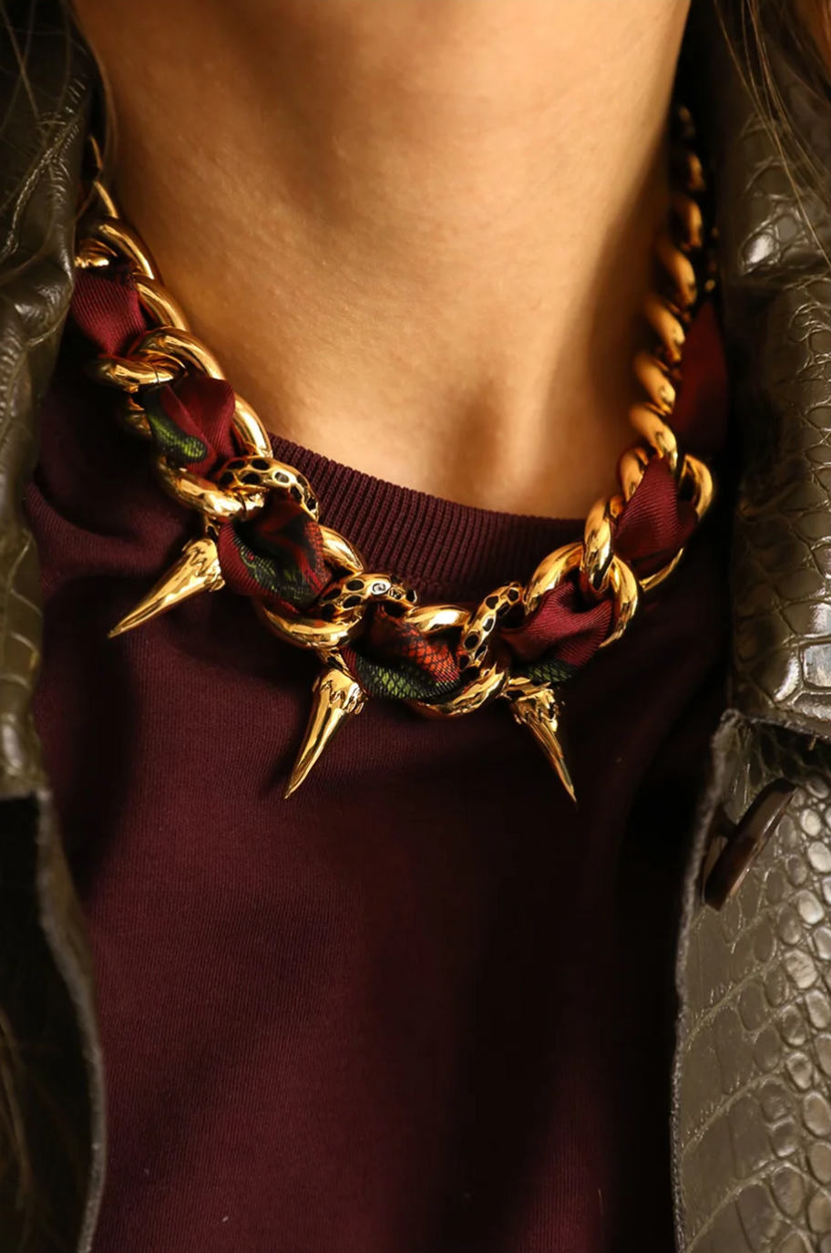 Collier Léopard 金色獵豹項鍊