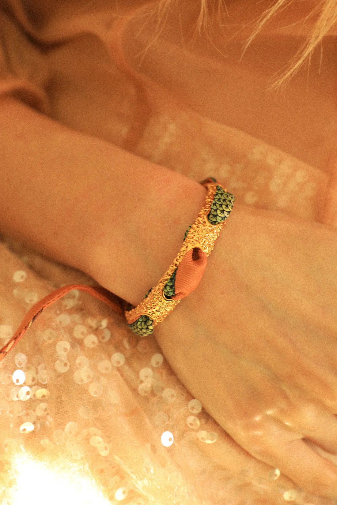 Sirene neutre Mermaid 1cm Ribbon Bracelet