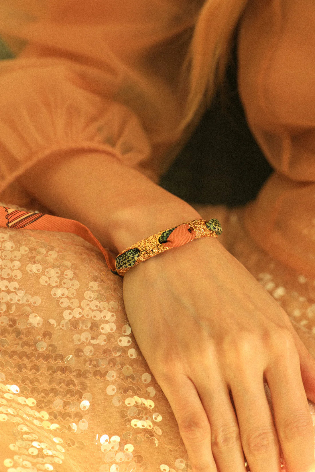 Sirene neutre Mermaid 1cm Ribbon Bracelet