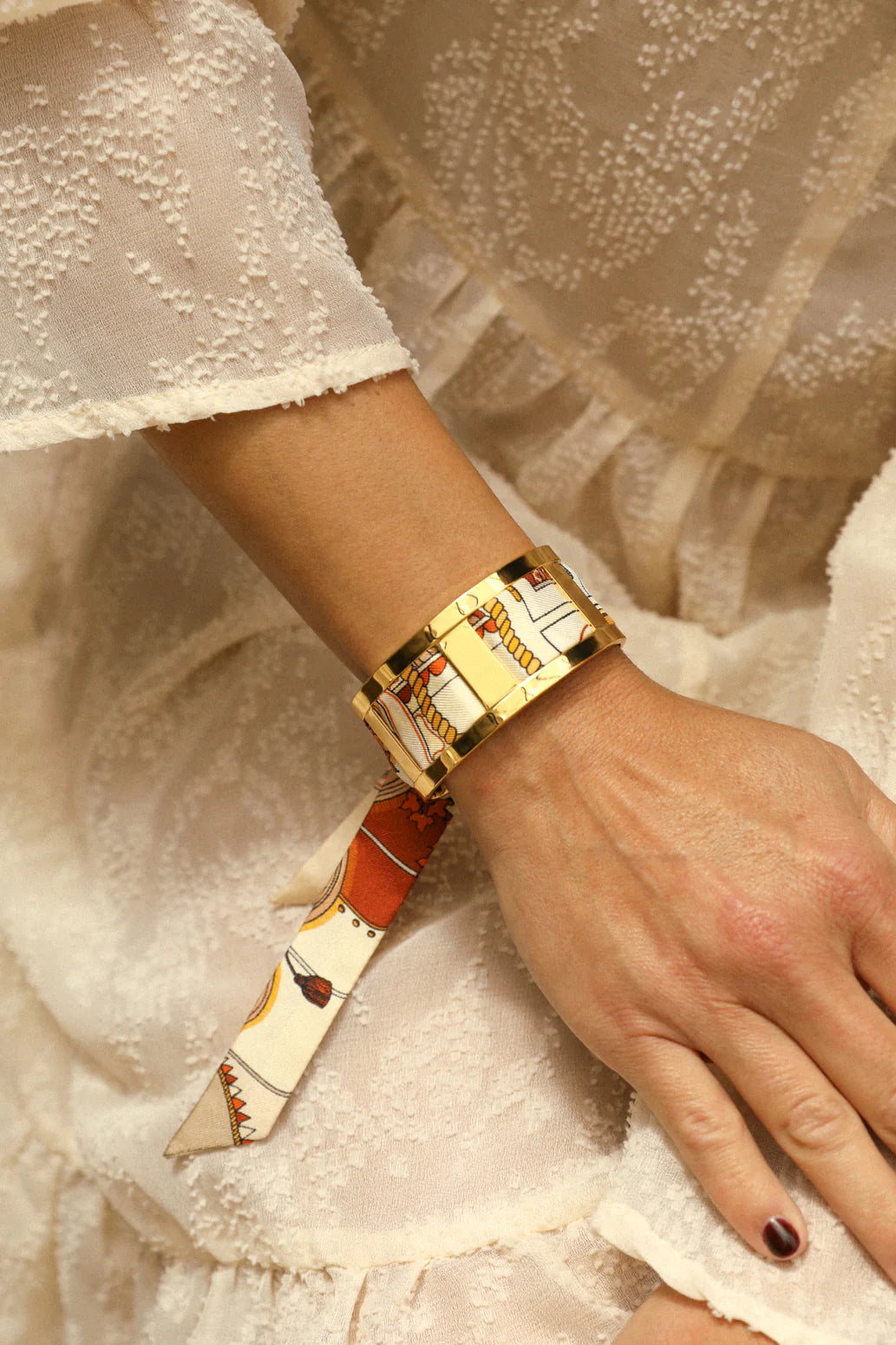 Adresse Inconnue neige Unknown Territory 2cm Ribbon Bracelet
