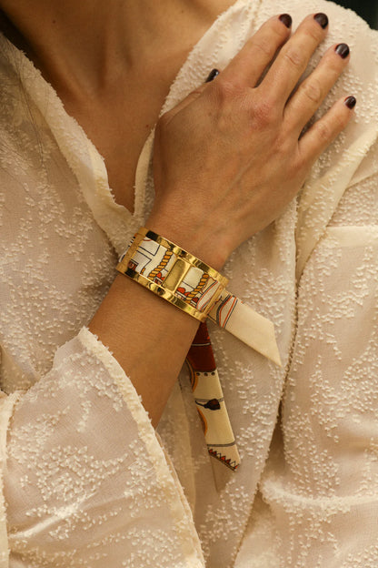 Adresse Inconnue neige Unknown Territory 2cm Ribbon Bracelet