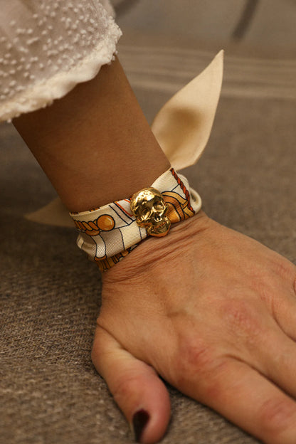 Adresse Inconnue Snow Unknown Land 4cm Ribbon Bracelet