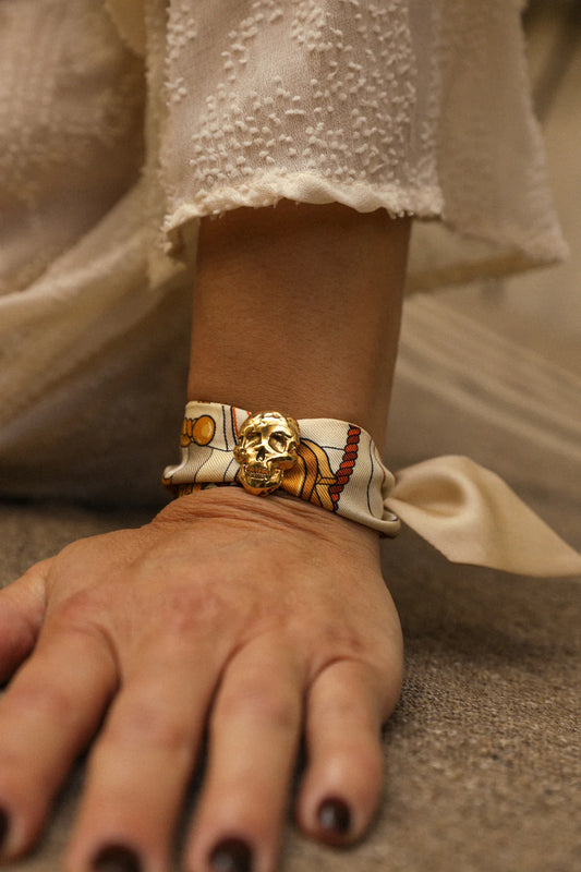Adresse Inconnue Snow Unknown Land 4cm Ribbon Bracelet