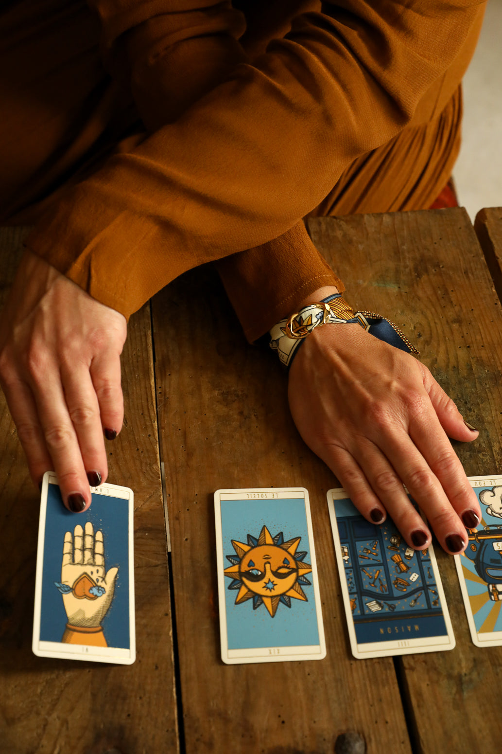 Tarot 塔羅牌 4cm絲帶手鐲