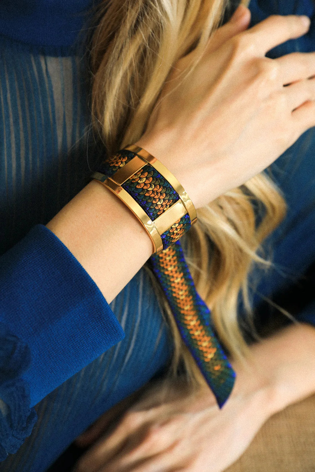 Sirene coloré Mermaid 2cm Ribbon Bracelet
