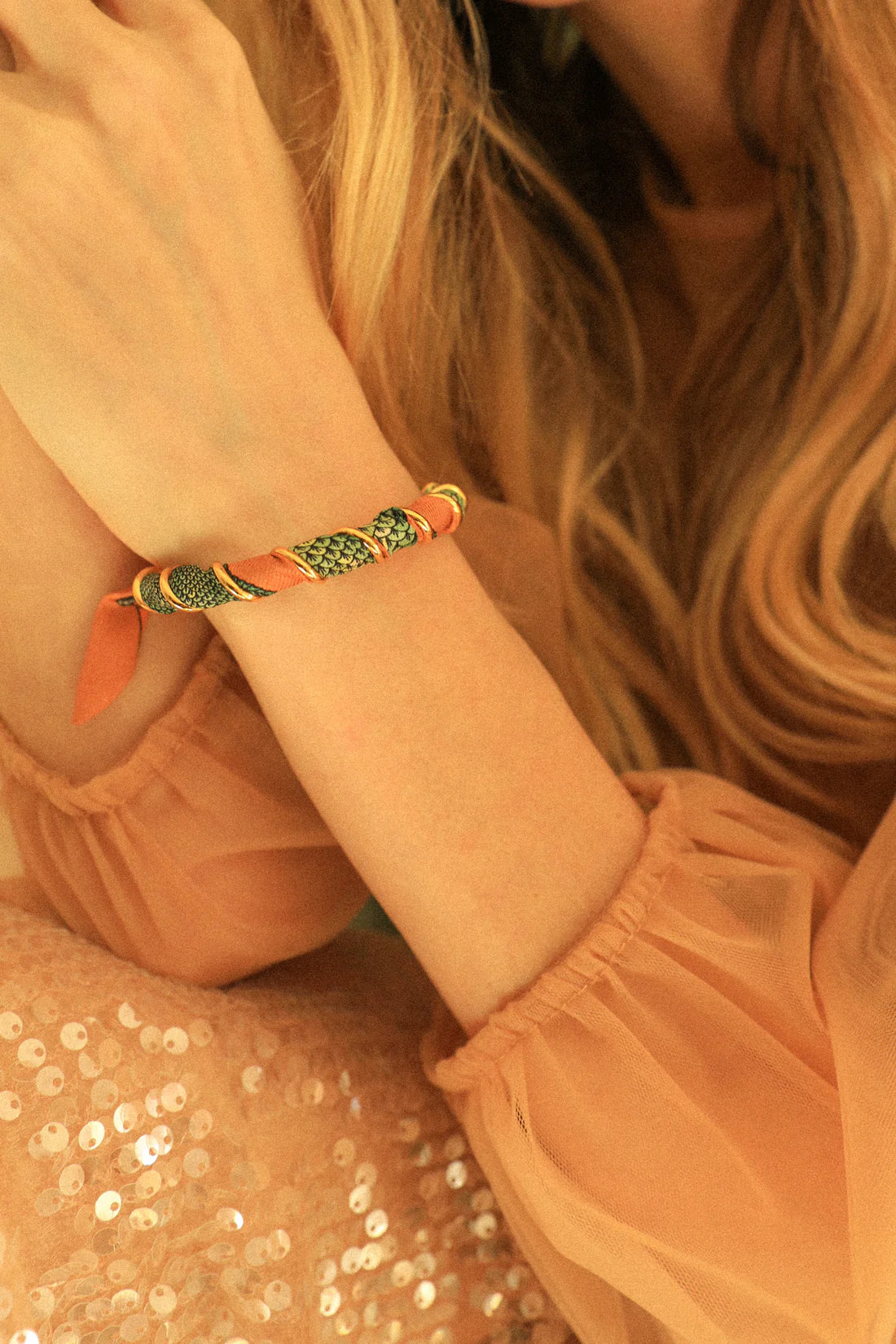 Sirene neutre Mermaid 1cm Ribbon Bracelet