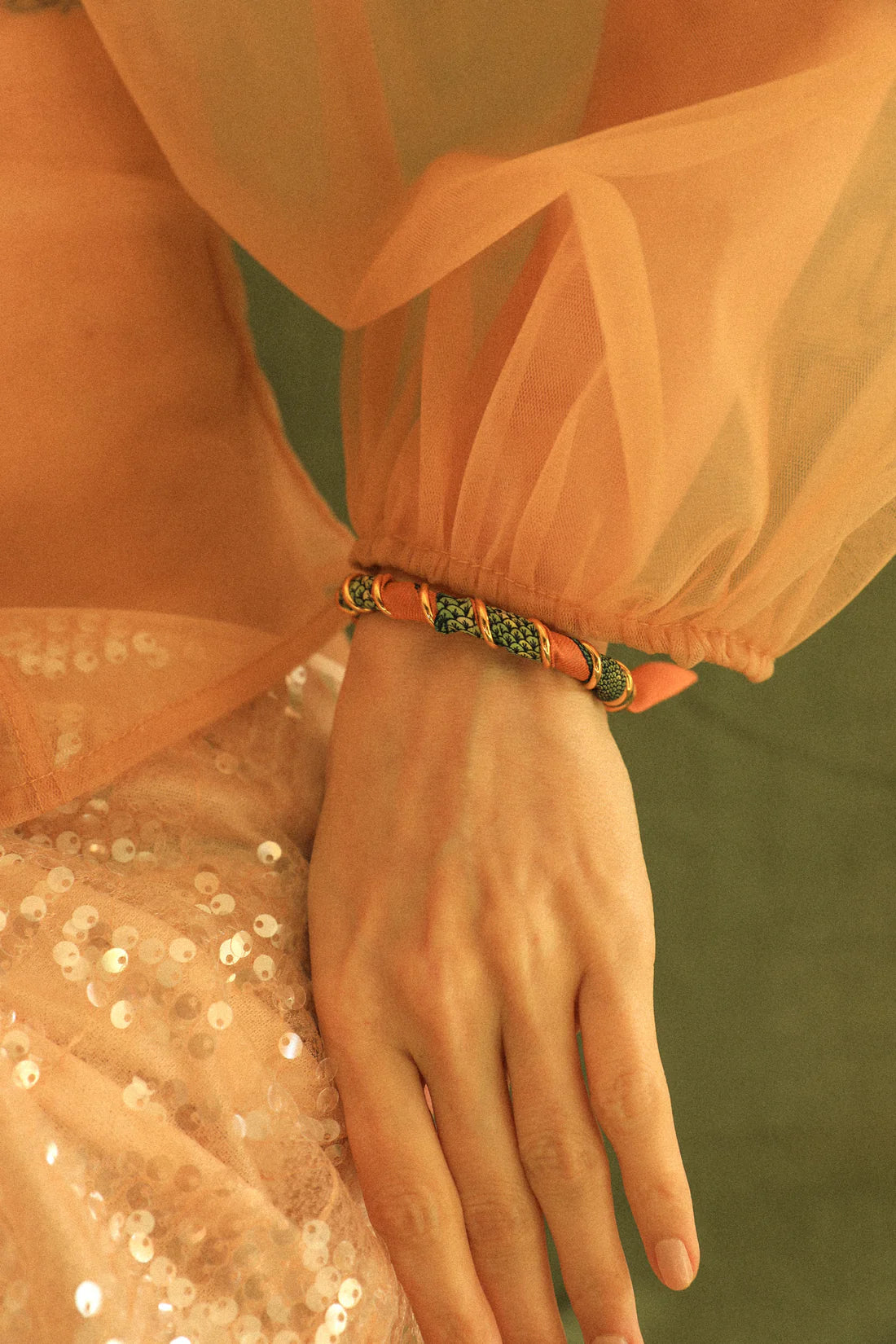 Sirene neutre Mermaid 1cm Ribbon Bracelet