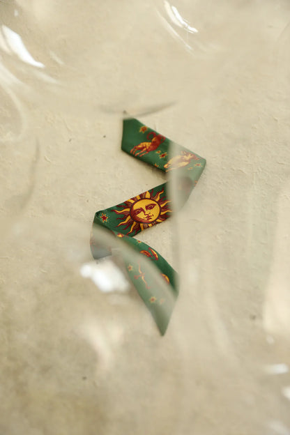 Paon Mariage Peacock Wedding 4cm Ribbon Bracelet