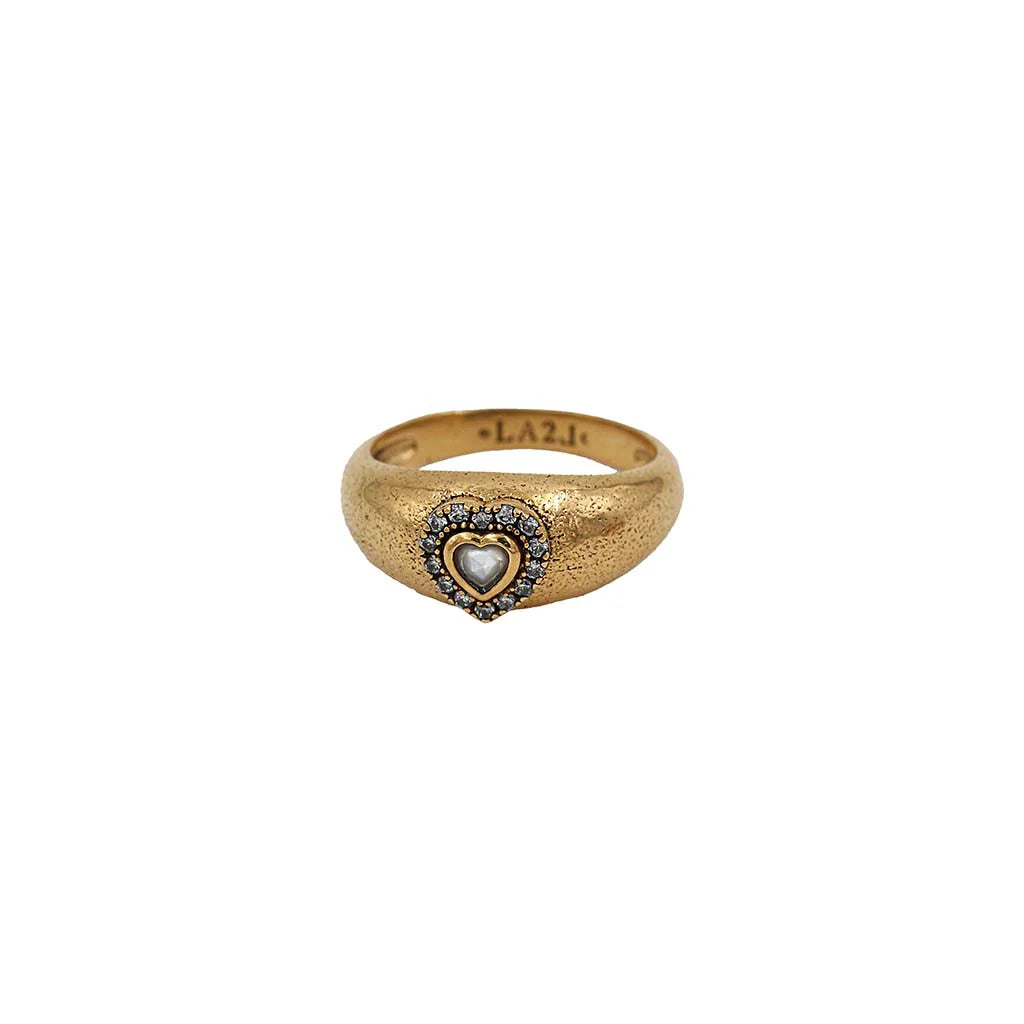 Dolie Cœur Strass Heart Ring