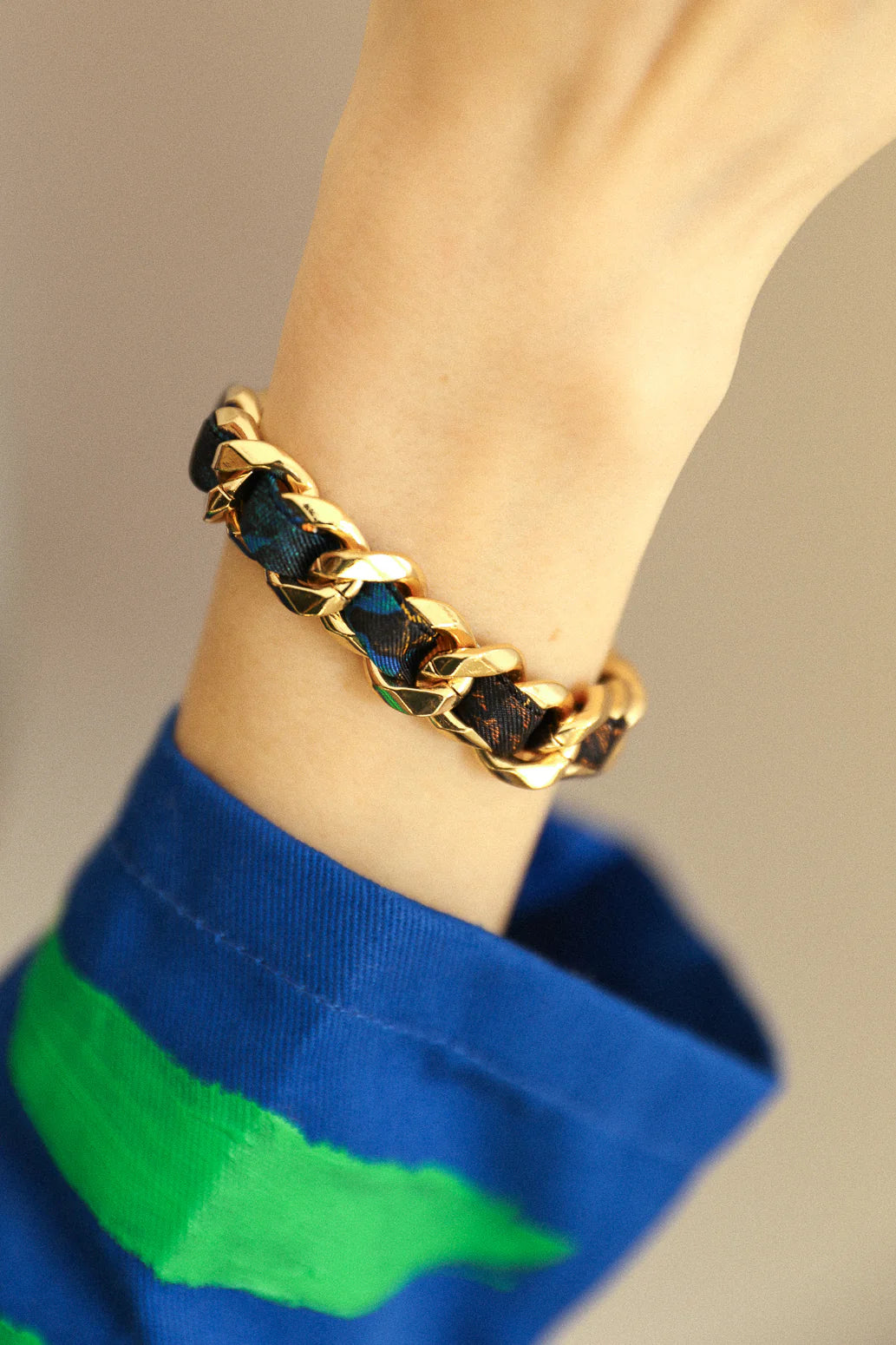 Colorful Pirate 1cm Ribbon Bracelet