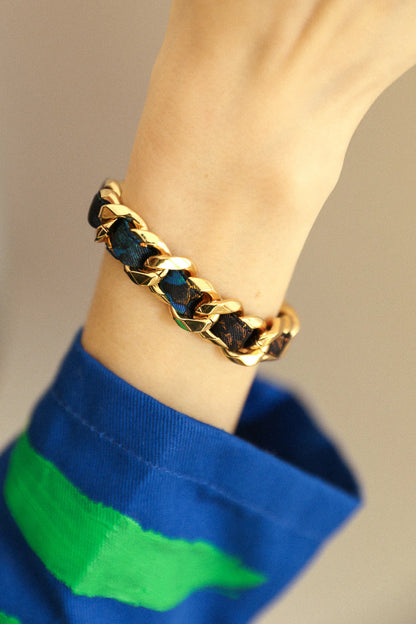 Colorful Pirate 1cm Ribbon Bracelet