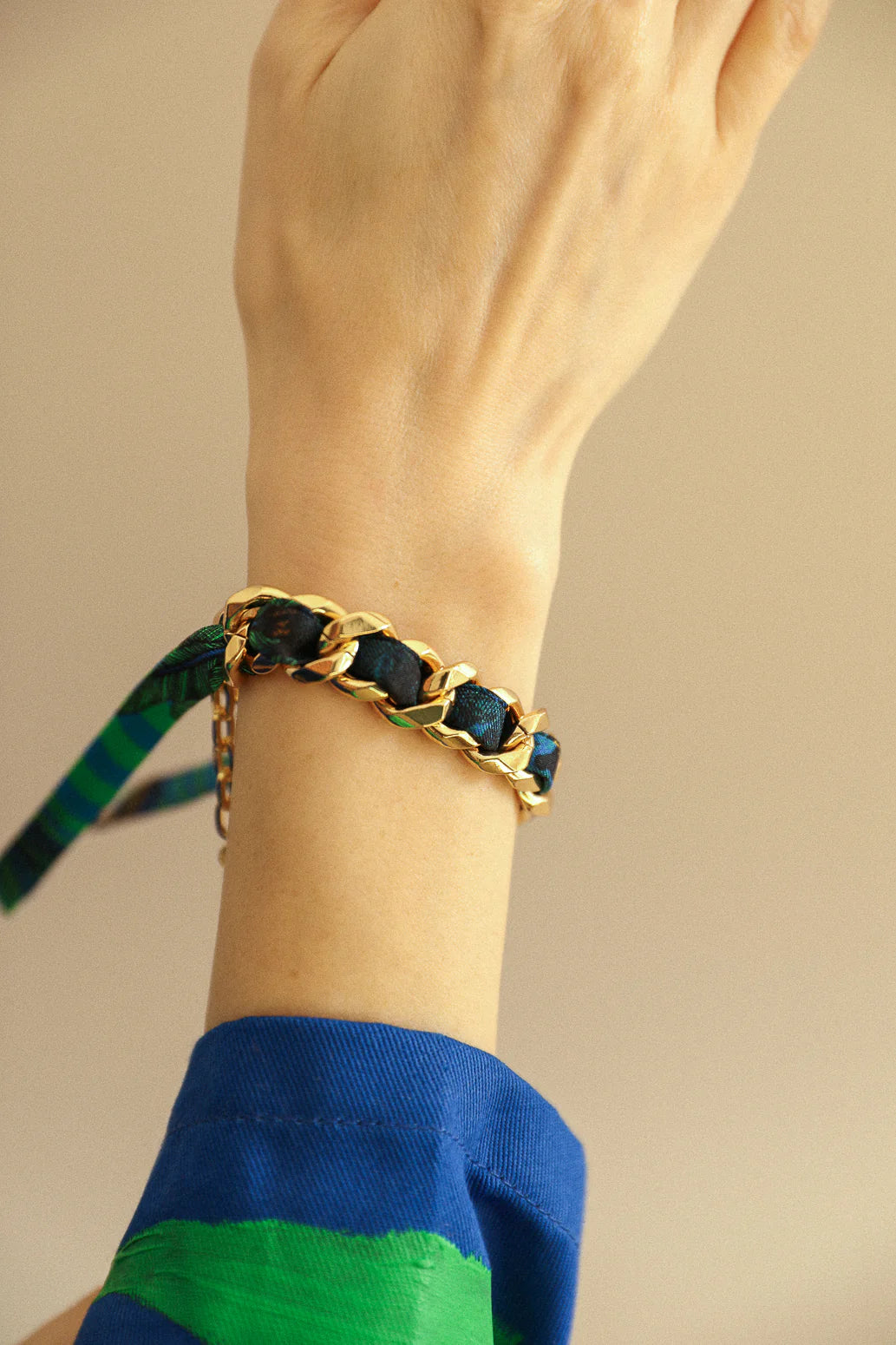 Colorful Pirate 1cm Ribbon Bracelet