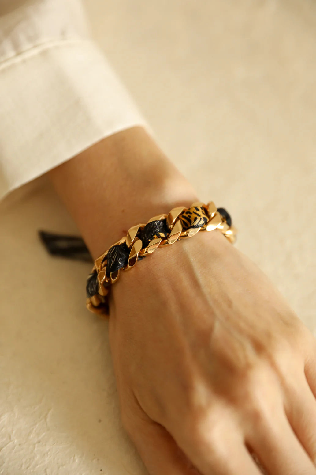 Colorful Pirate 1cm Ribbon Bracelet