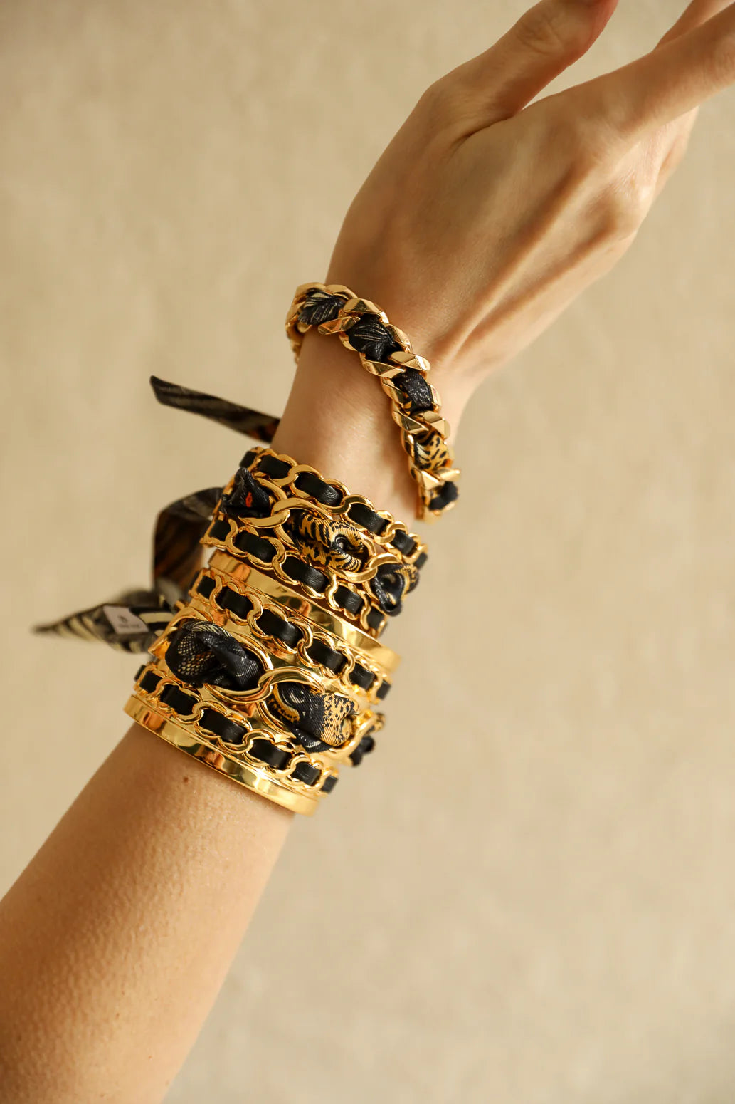Colorful Pirate 1cm Ribbon Bracelet