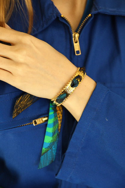 Parrot neutral parrot 2cm ribbon bracelet