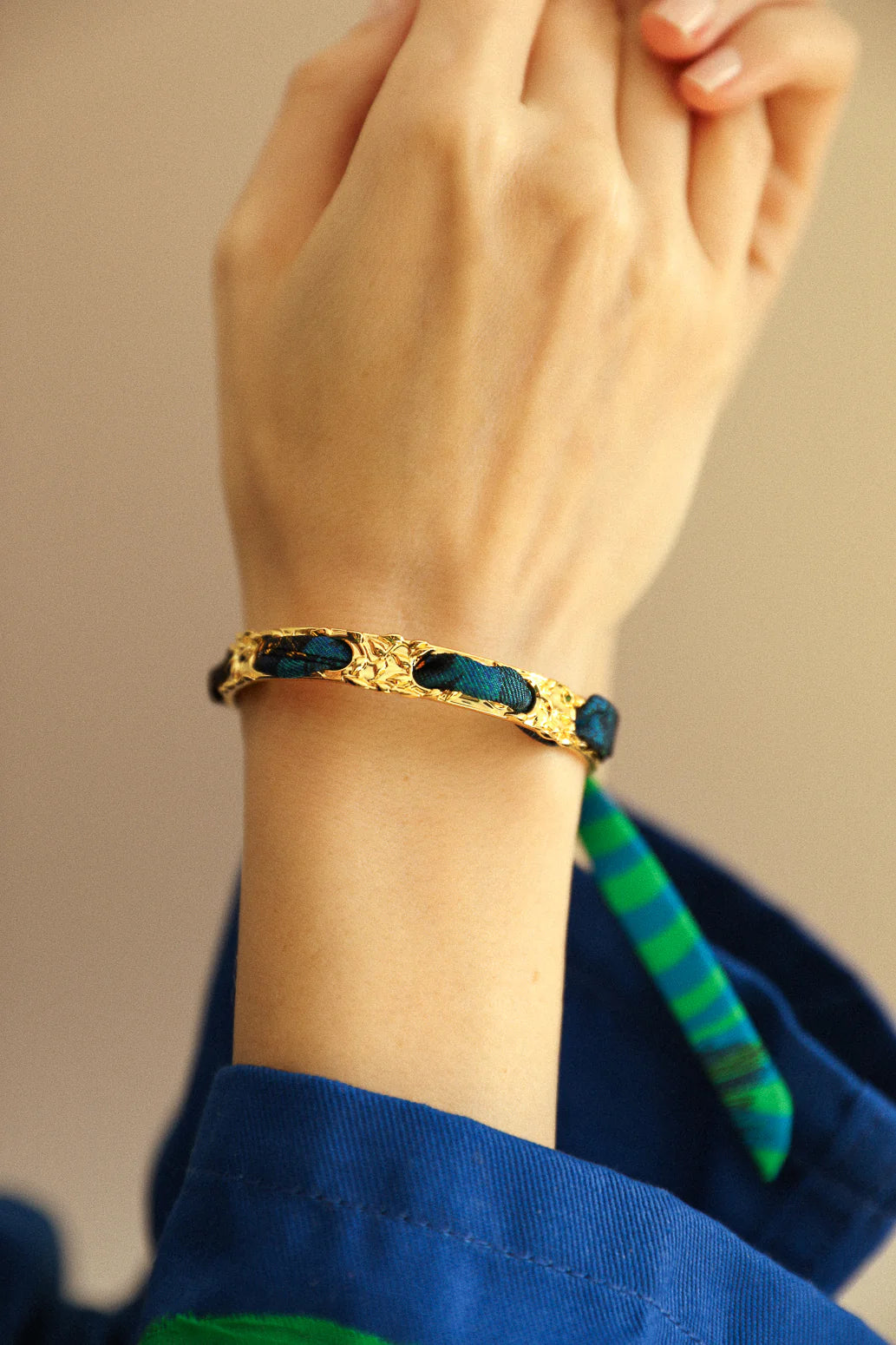 Colorful Pirate 1cm Ribbon Bracelet