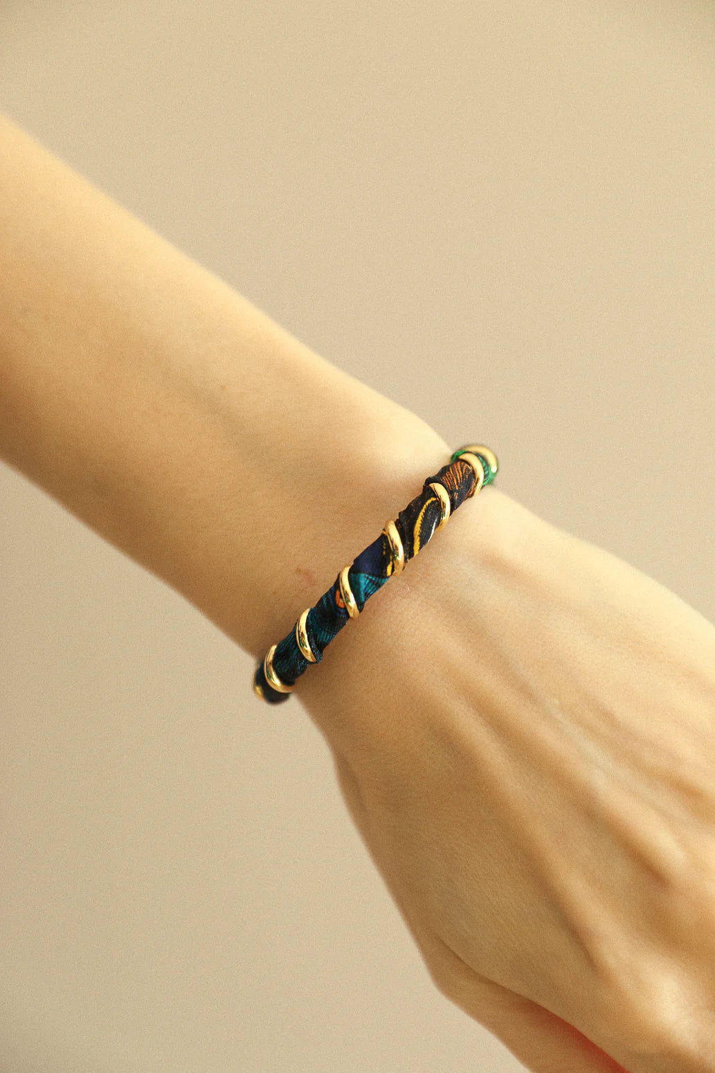 Colorful Pirate 1cm Ribbon Bracelet