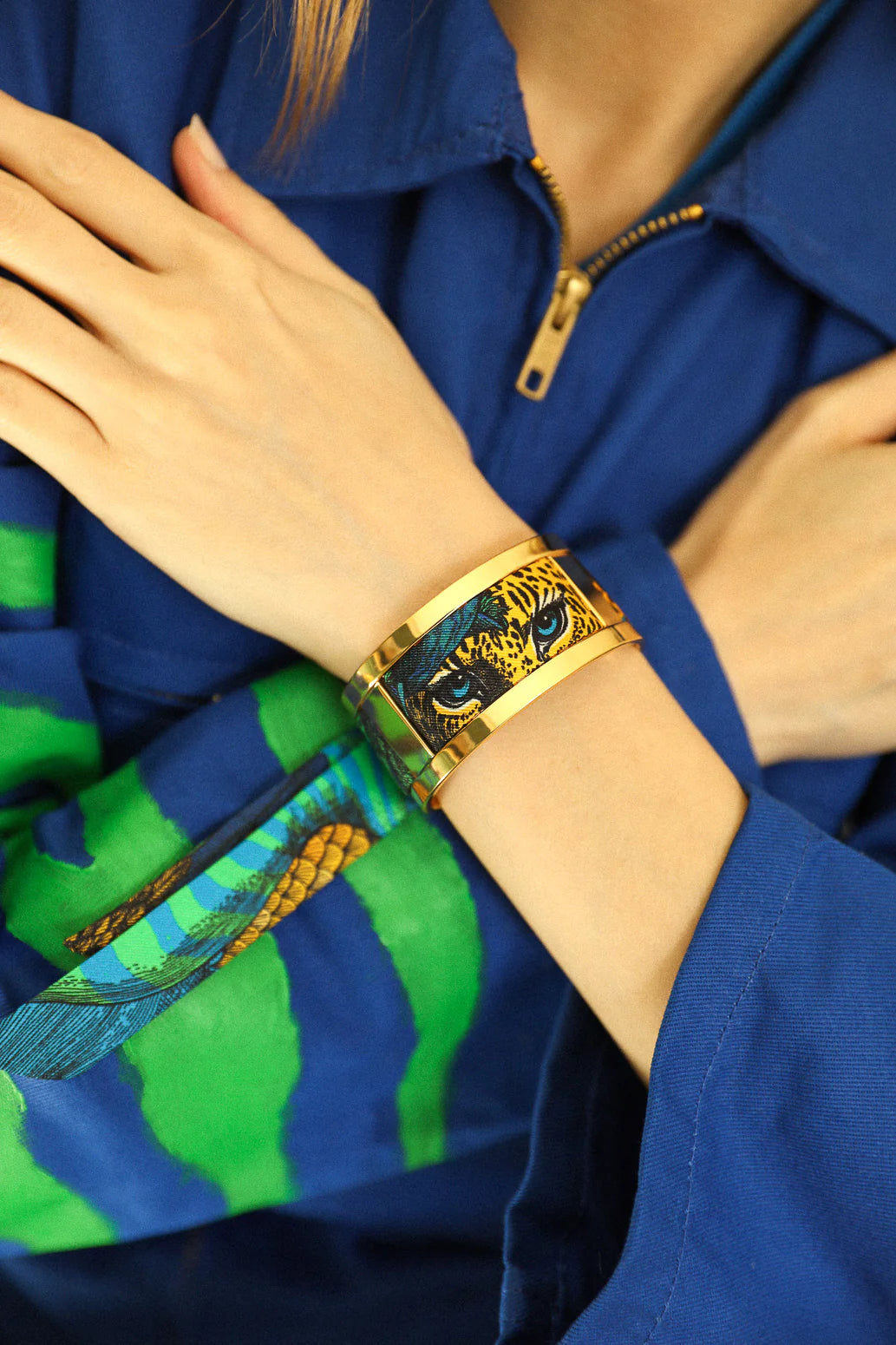 Parrot neutral parrot 2cm ribbon bracelet
