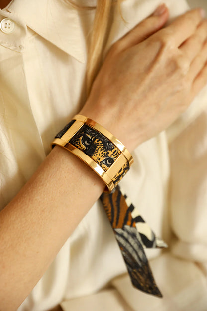 Parrot neutral parrot 2cm ribbon bracelet