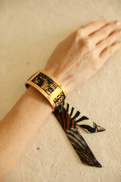Parrot neutral parrot 2cm ribbon bracelet