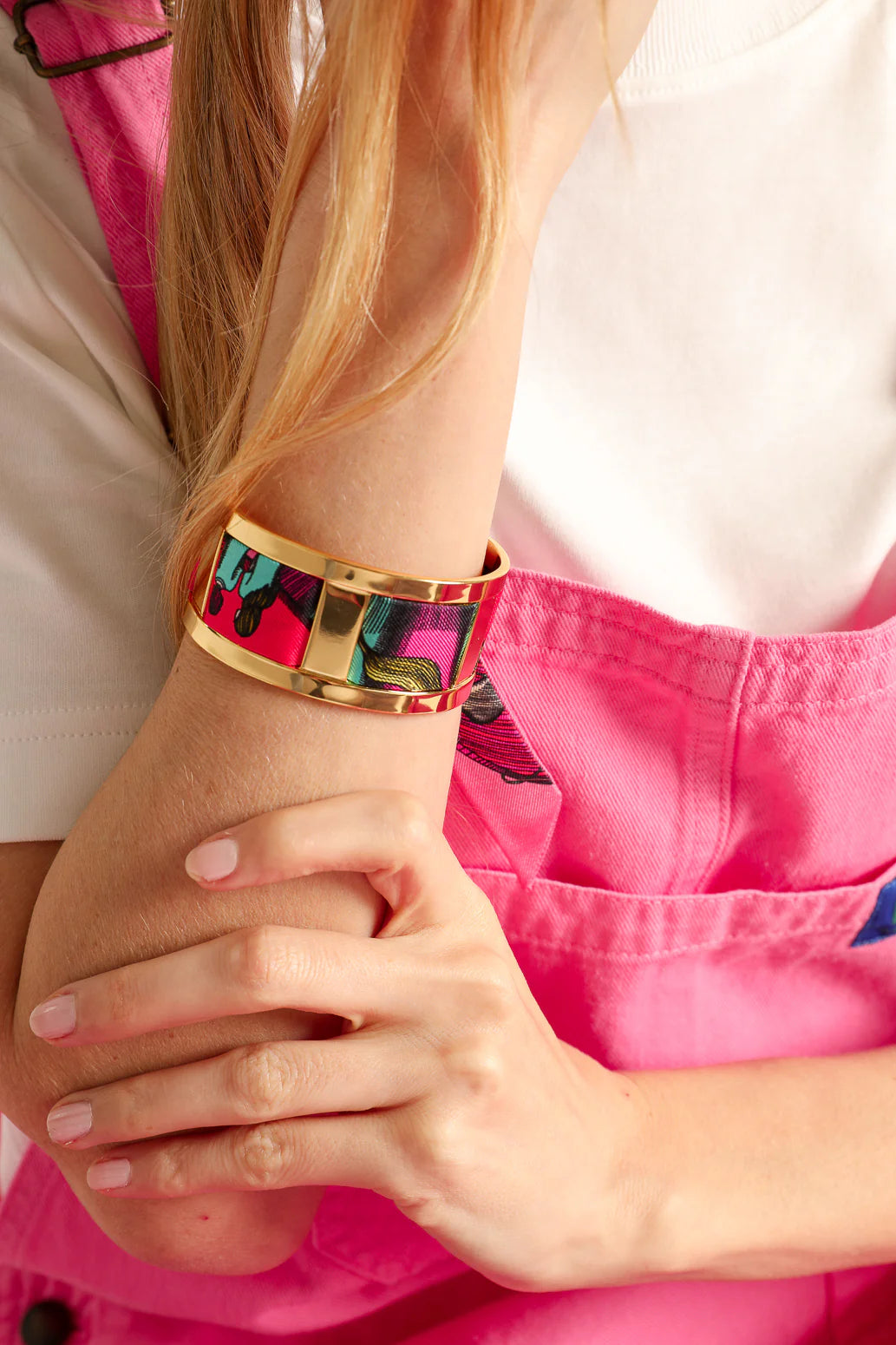 Parrot neutral parrot 2cm ribbon bracelet