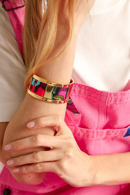 Parrot neutral parrot 2cm ribbon bracelet