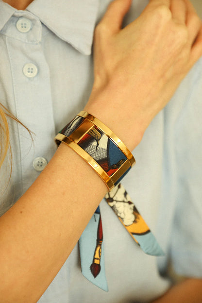 Parrot neutral parrot 2cm ribbon bracelet