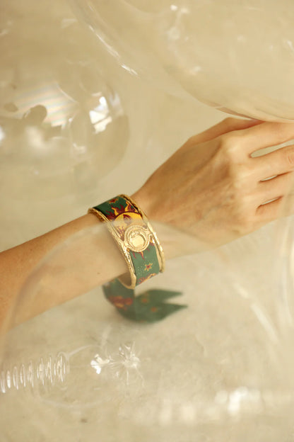 Parrot neutral parrot 2cm ribbon bracelet