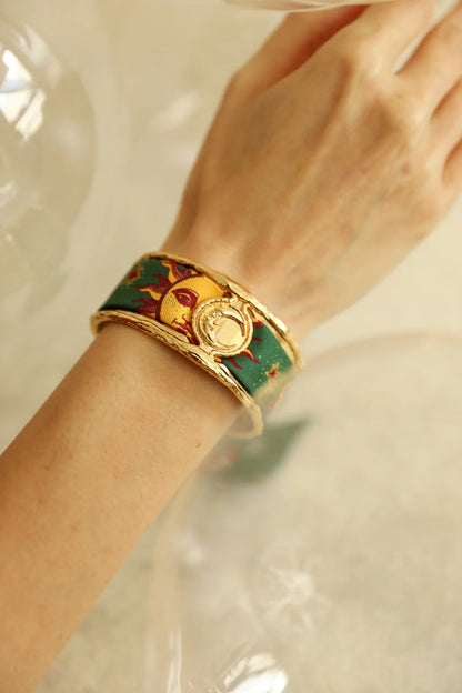 Parrot neutral parrot 2cm ribbon bracelet