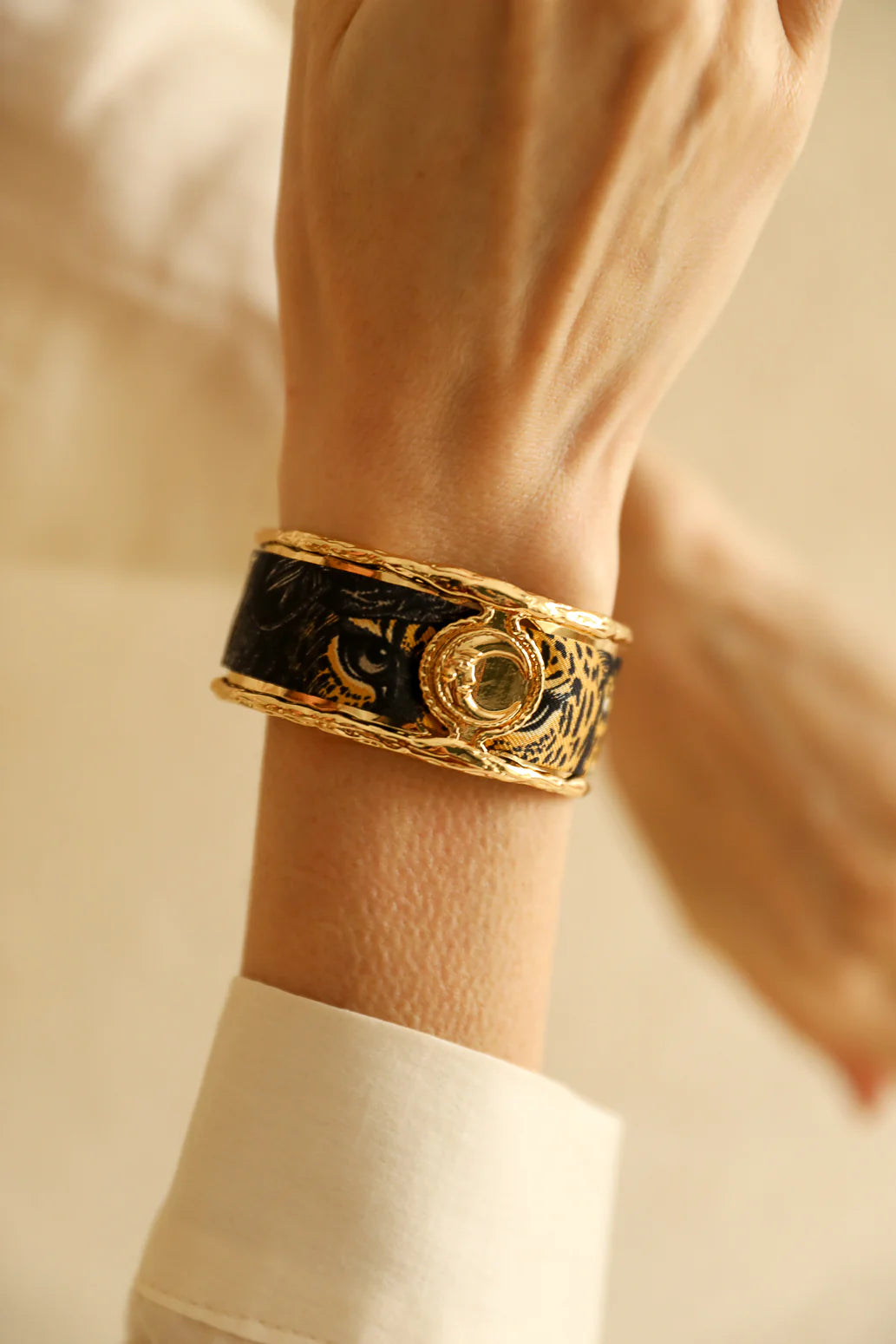 Parrot neutral parrot 2cm ribbon bracelet