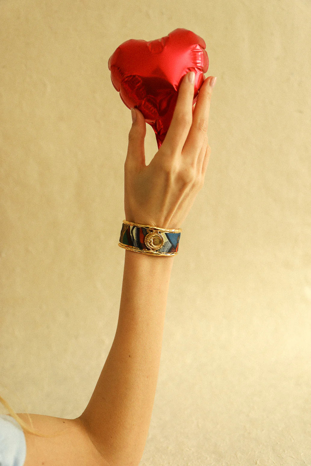 Parrot neutral parrot 2cm ribbon bracelet