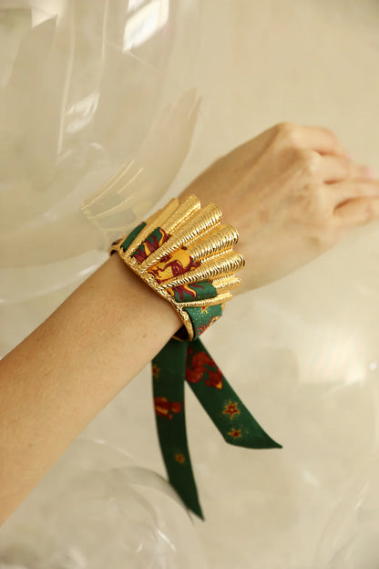 Parrot neutral parrot 2cm ribbon bracelet