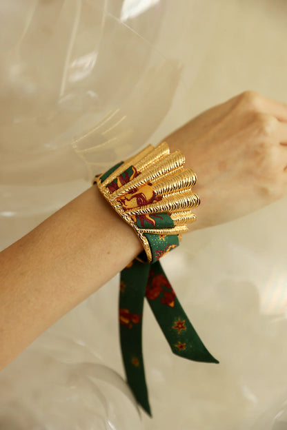 Parrot neutral parrot 2cm ribbon bracelet