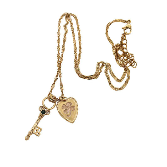 Sacha Coeur Key Necklace