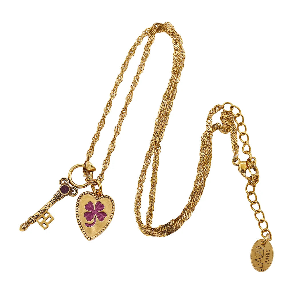 Sacha Coeur Key Necklace