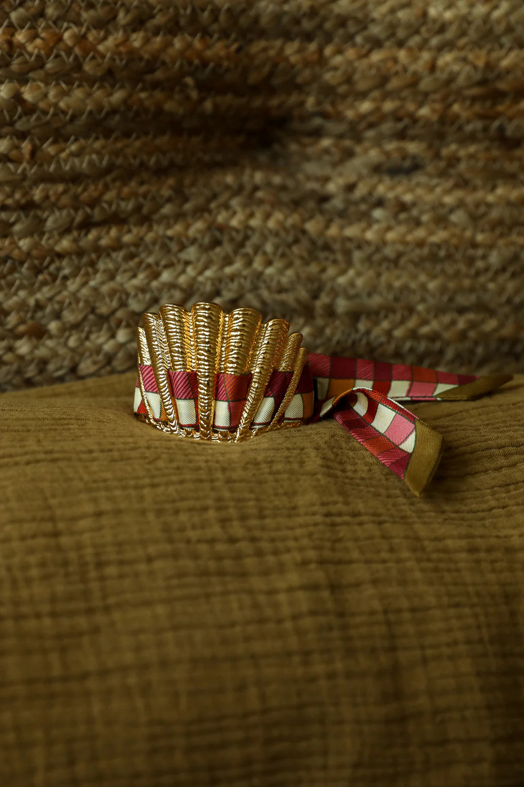 Tartan Plaid 2cm Ribbon Bracelet