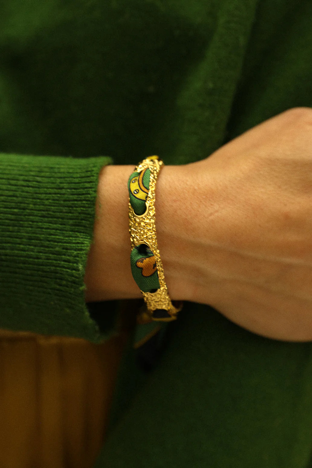 Luckyou Lucky Horseshoe 1cm Ribbon Bracelet