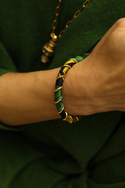 Luckyou Lucky Horseshoe 1cm Ribbon Bracelet