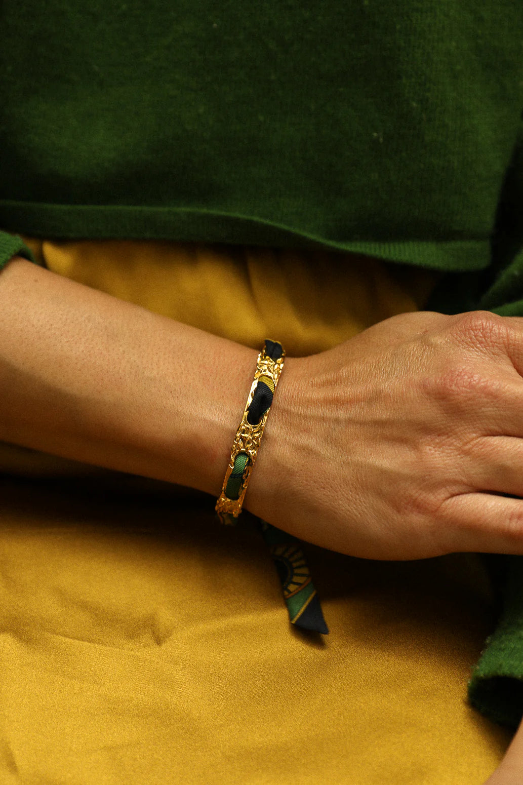 Luckyou Lucky Horseshoe 1cm Ribbon Bracelet