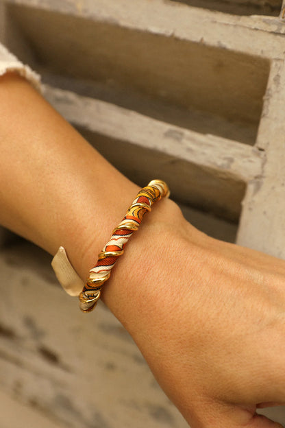 Adresse Inconnue Snow Unknown Land 1cm Ribbon Bracelet